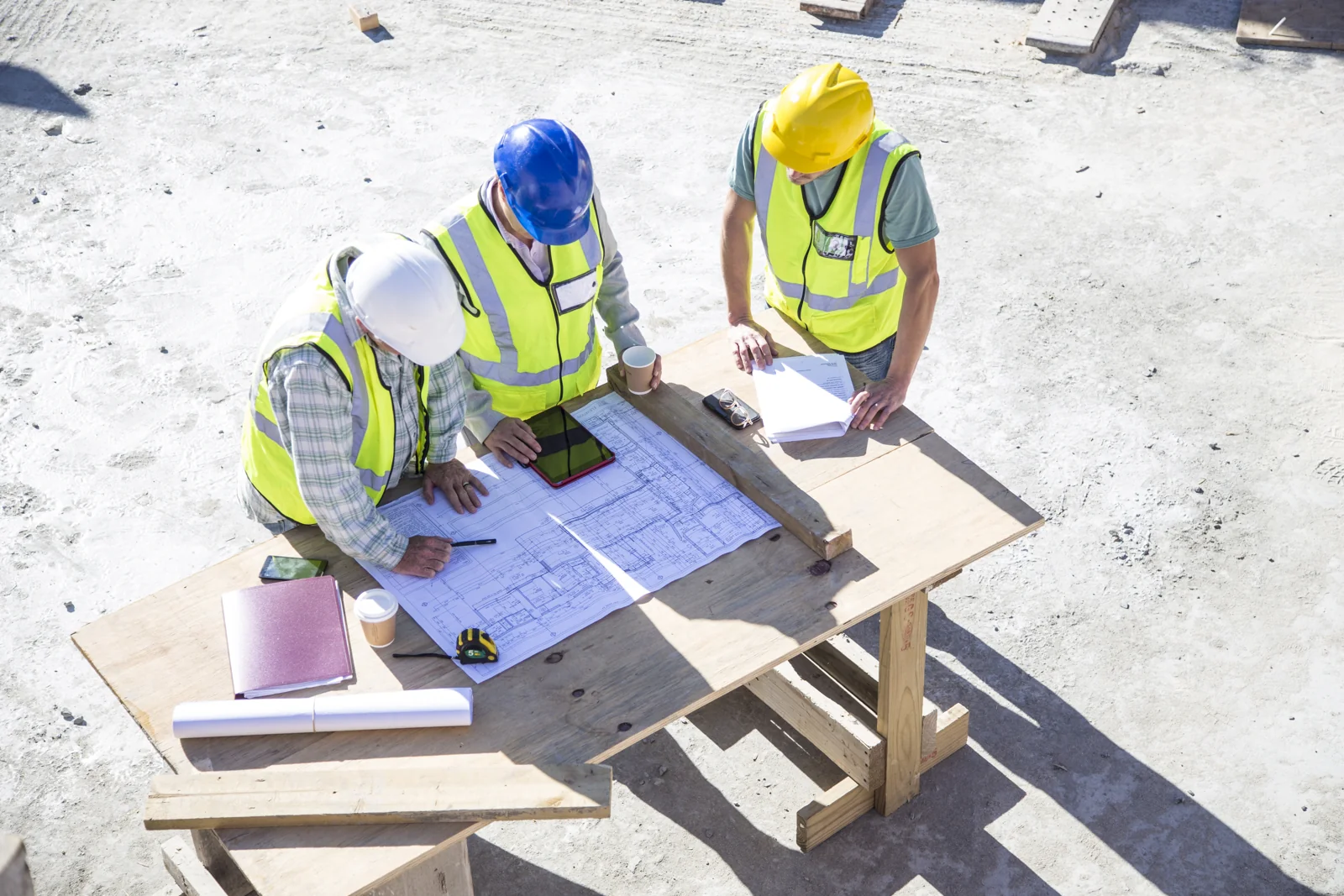 Architect on Building Site