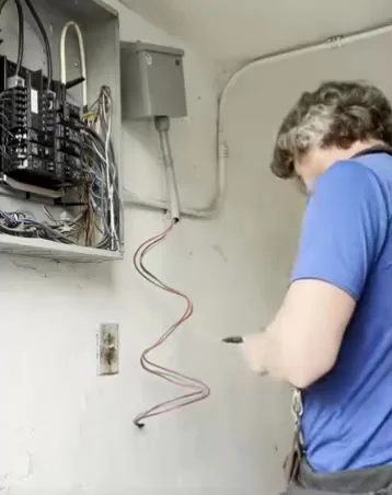 OTEA installation demonstration at an electrical panel